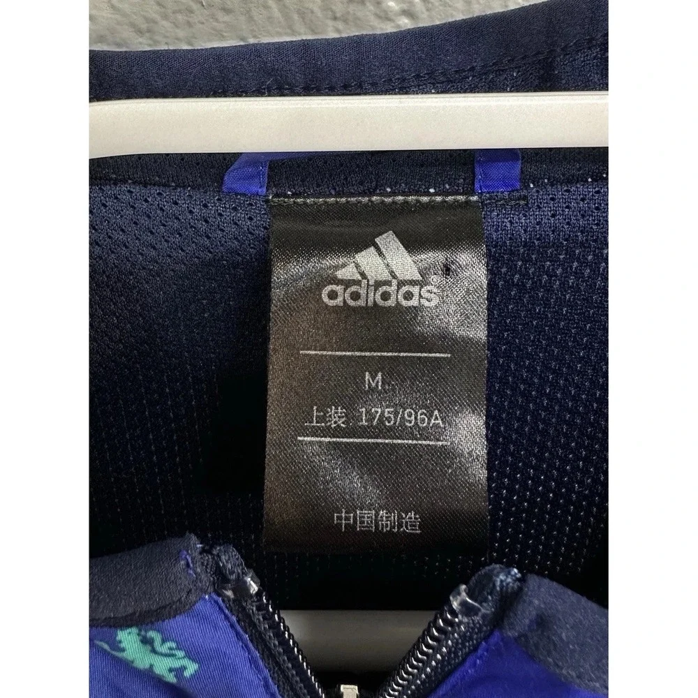 RARE Adidas Chelsea Soccer Windbreaker‎ Lined Hoodie Jacket / Men's Medium